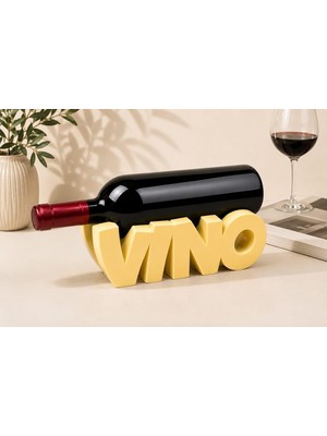 Valor Vino Şarap Şişesi Standı | Dekoratif Şarap Tutucu, Modern Masaüstü Şaraplık | Pla 3D Baskı