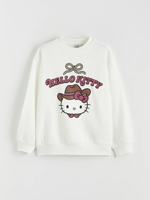 Lc Waikiki Yeni Sezon Hello Kitty Baskılı Kız Çocuk Kalın Sweatshirt