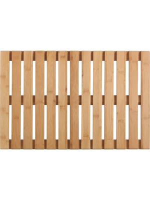 Valor Wenko Küvet Matı Iç ve Dış Mekan Bambu 40 x 60 cm Banyo Matı, Duş Matı, Küvet Matı, Kaymaz Tabanlı
