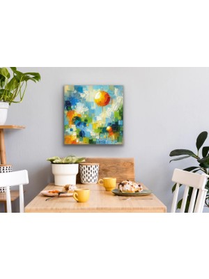 Alvera Yaz Mevsimi Kanvas Tablo 60X60CM