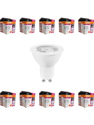 Valor Osram GU10 LED Ampul 4.5W 6500K Beyaz Işık – 350LM, 36° Işık Açısı, 10'lu Ekonomik Paket, Enerji Sı