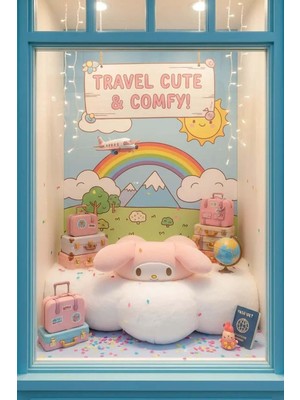 Valor Miniso Lisanslı My Melody Kulaklı Hafızalı Boyun Yastığı, 2022371310104