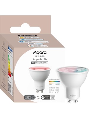 Valor Aqara Akıllı LED Spot Ampül (Rgb Cct, GU10, 30W, 450LM) T2 LB-L03D (Apple Home Destekli)