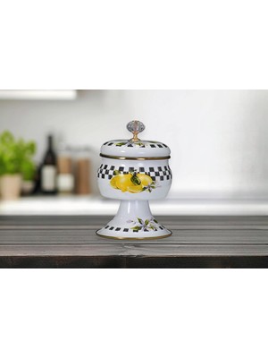 Valor Pr Home Lemon Emaye Ayaklı Şekerlik