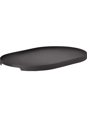 Valor Zone Denmark Singles Servis Tepsisi, Dekoratif Metal Tepsi, 35 x 23 Cm, Siyah