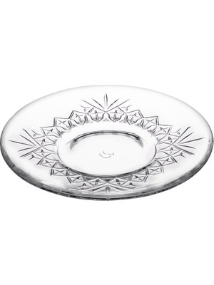 Valor Paşabahçe Timeless Çay Tabağı(6 Adet) Şeffaf