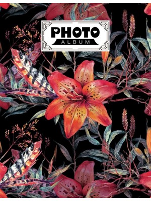 Valor Independently Published Photo Album: Watercolor Florals Album, Large Photo Albums With Writing Spac