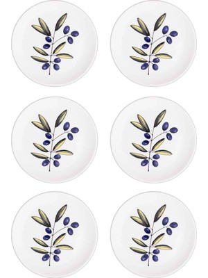 Valor [marka] Olivos Pasta Tabağı 6lı Set 19 cm OVS0001