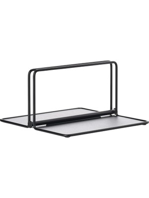 Valor Zone Denmark Metal Tek Peçete Tutucu 22,5 x 22,5 x 11,3 Cm, Siyah