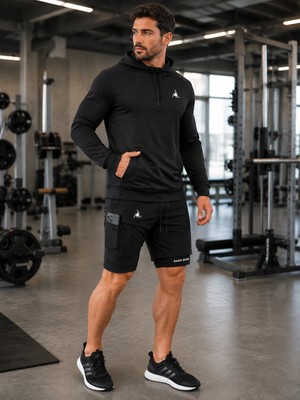 Erkek Running Hızlı Kuruma Micropoly Antrenman Halısaha Fitness Kısa Taytlı Outdoor Şort