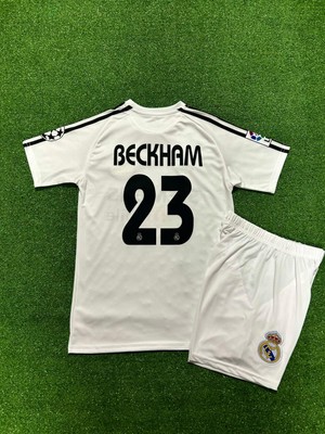 Breathless Real Madridd 2004/05 Sezonu Davidd B.e.c.k.h.a.m Nostalji Çocuk Forması (White)