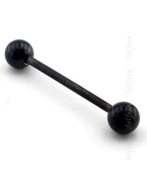 Valor Solfera Vücut Piercing 28 mm Siyah Kulak P357