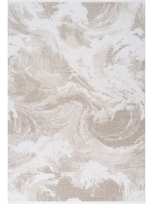 Vivense Koza Luna Krem Bej Oturma Odası Halısı A6054B, 80X150