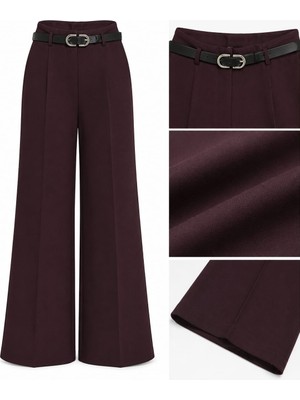 Yare Dönüş Belli Palazzo Bayan Kumaş Pantolon