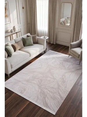 Vivense Koza Luna Krem Bej Oturma Odası Halısı A2683B, 100X200