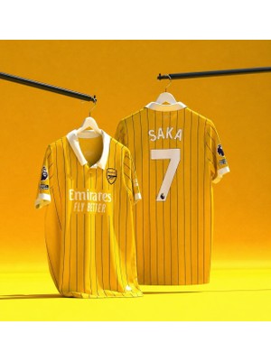 Breathless Arsenal 2024-25 Sezonu Özel Konsept Bukayo Saka Forması (Yellow)