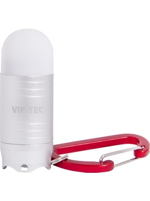 Mey İthalat Vıp-Tec NIVA25 Alüminyum Mini Cep Feneri 25 Lümen Karabinalı Anahtarlık Aydınlatma Ultra Hafif