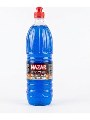NAZAR Jel Yakıt 1000 ml (850G) - Yüksek Performanslı Isınma ve Pişirme Yakıtı