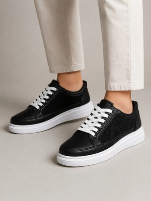Yalçın Erkek Taba Sneaker Ayakkabı Kalın Taban Günlük Rahat Bağcıklı