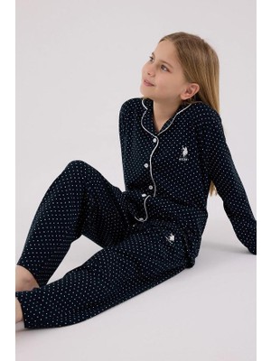 U.s. Polo Assn US2327-G  Kız Gömlek Pijama Takımı