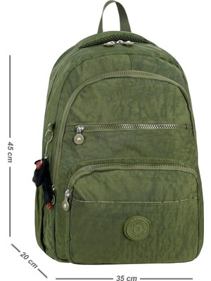 Çanta Trend Mega Lüx Krinkıl Kumaş Lise ve Ortaokul Sırt Çantası