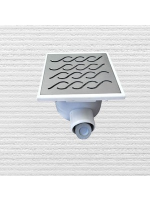 Mey İthalat Değişim PLASTIK%100 Koku Önleyici Akıllı Sifon (Kendi Seramiğinizi Kesip Koyabileceğiniz Gizli Hazneli Kapak S Desen Krom Kapaklı