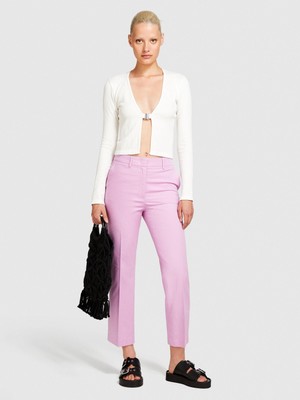 Sisley Streç Pamuklu Pileli Pantolon Kadın Sarı Pantolon - 324P4IULLF02Y