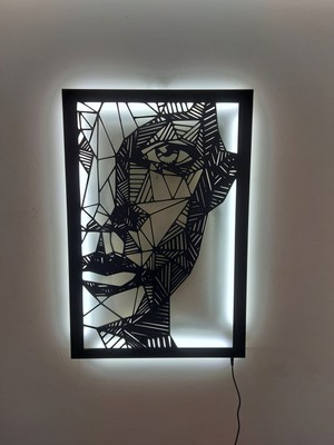 Dekoratif Kadın LED Tablo