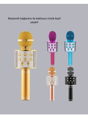 Semel Kablosuz Bluetooth Karaoke Mikrofon  Yankı Efektli