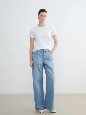 Lc Waikiki Yeni Sezon Yüksek Bel Baggy Fit Kadın Jean Pantolon