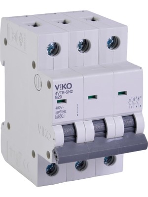 4VTB-3B20 Otomatik Sigorta 4,5ka B Tipi 3 Kutup 20A