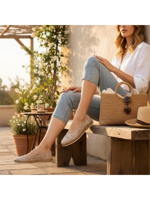 Bagsshoes SM-221592 Hakiki Deri Kadın Günlük Comfort Ayakkabı