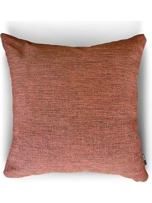 New York Reddish Dokulu Düz Dekoratif Kırlent/yastık Kılıfı 45X45 CM,%100 Polyester Döşemelik Kumaş