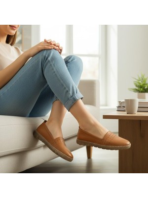 Bulldozer 261972 Kadın Hakiki Deri Jel Comfort Taban Günlük Ayakkabı