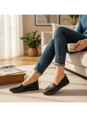 Bulldozer 261972 Kadın Hakiki Deri Jel Comfort Taban Günlük Ayakkabı