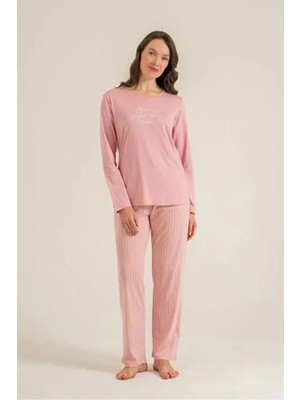 Pierre Cardin Modal Pamuk Uzun Kol Kadın Pijama Takım 9294