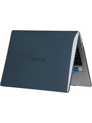 Matebook 16 ve 16S Kılıf Uyumlu Kristal Parlak Şeffaf Sert Hard Case Ince Hafif Çizilme Koruma 2021-2023 16 Inç Siyah