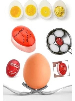 Renk Değiştiren Yumurta Zamanlayıcı Yumurta Haşlama Derecesi Dublör Yumurta Pişirme Aleti Egg Timer