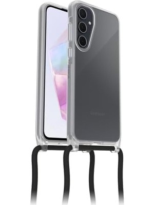 React Necklace Kılıf, Galaxy A35 5g Için, Ultra Ince, Koruyucu Kılıf, Ayarlanabilir ve Çıkarılabilir Cep Telefonu Zincirli, Askeri Standartlara Göre Test Edilmiştir, Şeffaf