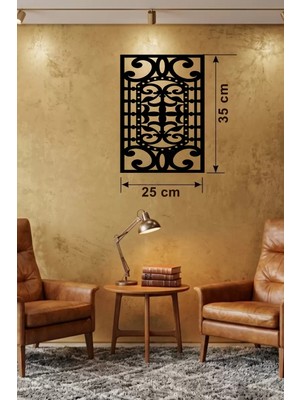 Bezos Osmanlı Motifli Dekoratif Ahşap Duvar Tablosu - 25X35 cm Lazer Kesim