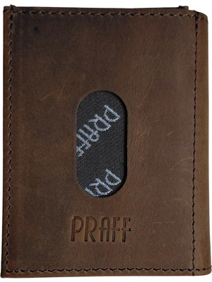 Praff PRF-200728 Erkek Hakiki Deri Çıtçıtlı Küçük Cüzdan