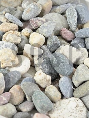 Doğal Nazilli Dere Çakıl Taşı, Tamburlanmış Dekoratif Taş, Renkli Dolomit, 2-4 Cm, 3 Kg, Saksı Dibi, Akvaryum ve Bahçe Düzenleme