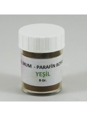 Parti Vitrini Yeşil Renk Jel Mum ve Parafin Toz Boyası 5 gr