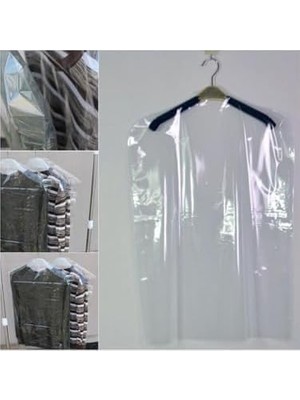 Şeffaf Elbise Koruma Kılıfı -60 * 120-25 Adet, Ceket, Kazak, Tshirt Naylon Poşeti