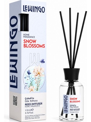Snow Blossoms Bambu Çubuklu Oda Kokusu - 110 ml - Cam Şişe