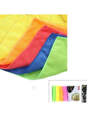 8'li Mikrofiber Temizlik Bezi Seti - Renkli - Leke Bırakmaz