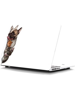 MacBook Air 13 Inç Kılıf Uyumlu A1369-A1466 Sert Hardcase Koruyucu Ince Hafif Çizilmez Darbe Emici Kapak Beyaz