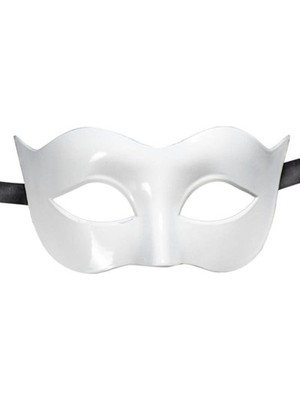 Beyaz Renk Masquerade Kostüm Partisi Venedik Balo Maskesi Midastech