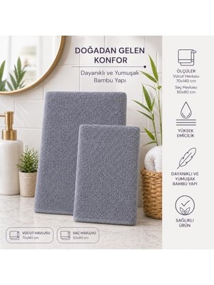 Bambu Takım, Saç ve Vücut Havlusu