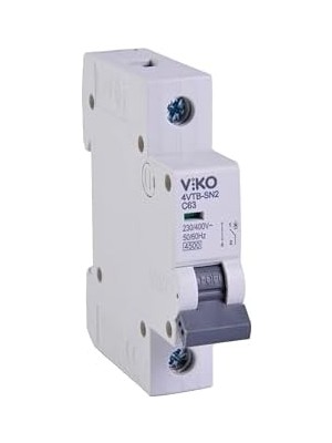 4VTB-1C63 Otomatik Sigorta 4,5ka C Tipi 1 Kutup 63A